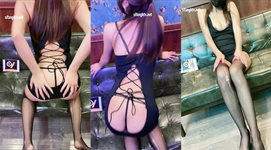 青春無敵 身材纖細極品長腿氣質女神小姐姐【丁丁妹妹】私拍~脫衣裸舞誘惑騷叫自摸吃雞巴頂上 (4)